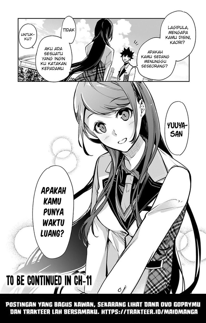 Isekai de Cheat Skill wo te ni Shita ore wa, Genjitsu Sekai wo mo Musou Suru ~Level Up wa Jinsei wo Kaeta~ Chapter 10 Bahasa Indonesia